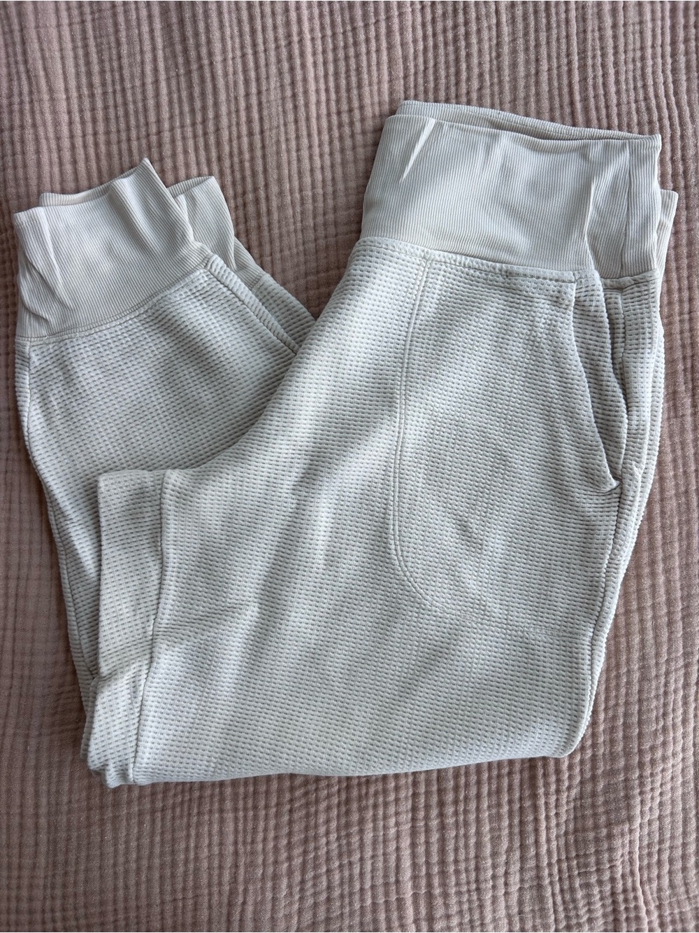 Athleta Coaster Luxe Waffle Knit Jogger Pants